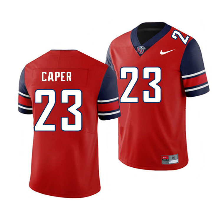 Men-Youth #23 Malik Caper Liberty Flames 2023 College Football Jerseys Stitched-Red